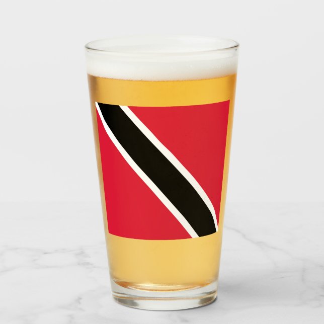 Verre Drapeau de Trinité-et-Tobago          (Devant (rempli))
