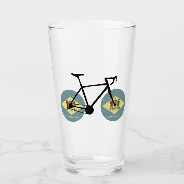 Verre Drapeau Delaware Cycling (Devant)