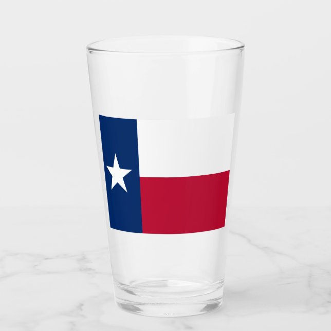 Verre Drapeau d'État texan (Texas) (Devant)