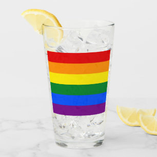 Verre Drapeau du Gay pride arc-en-ciel LGBT