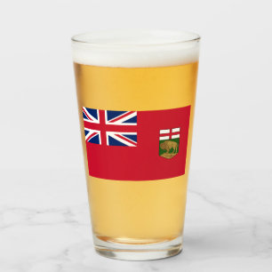Verre Drapeau du Manitoba