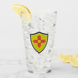 Verre Drapeau du Nouveau Mexique
