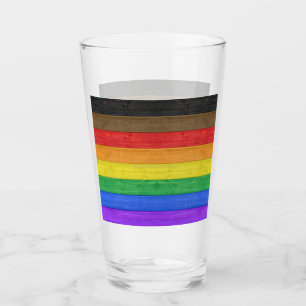 Verre Drapeau gay pride inclusif SlipperyJoe ru texturé