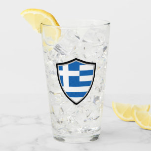 Verre Drapeau grec