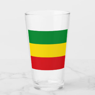Verre Drapeau rastafari éthiopien Rasta