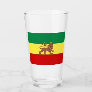 Verre Drapeau rastafarien (Rastafarianisme) (Rasta)