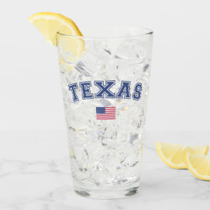 Verre Drapeau Texas State USA
