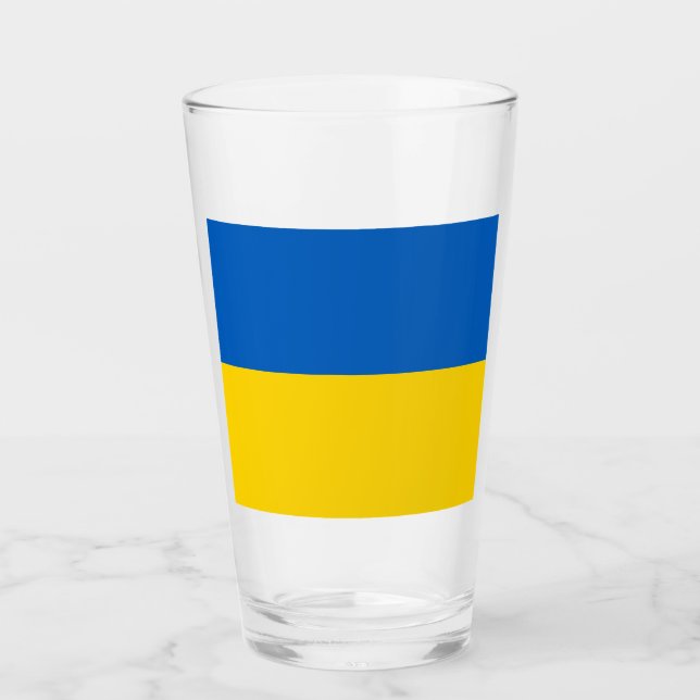 Verre Drapeau Ukraine (Devant)
