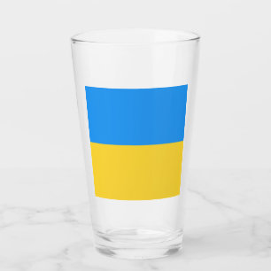 Verre Drapeau ukrainien