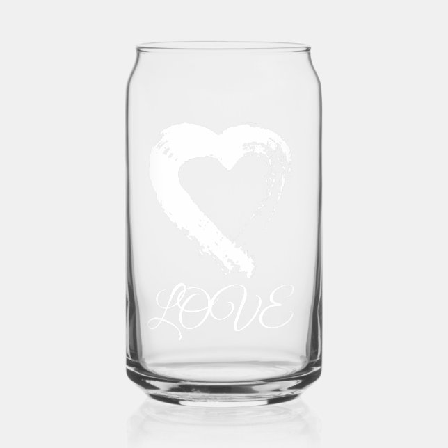 Verre Drinkware Lune Coeur (Recto)