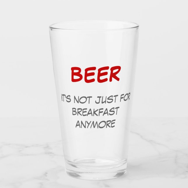 Verre Drôle Citation de bière célèbre des paroles (Devant)