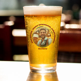 Verre Drôle conseiller en bière photo personnalisée Coup