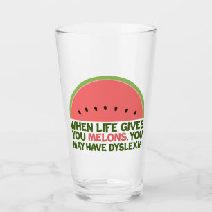 Verre Drôle Dyslexie Citation Dyslexique Humour Waterme
