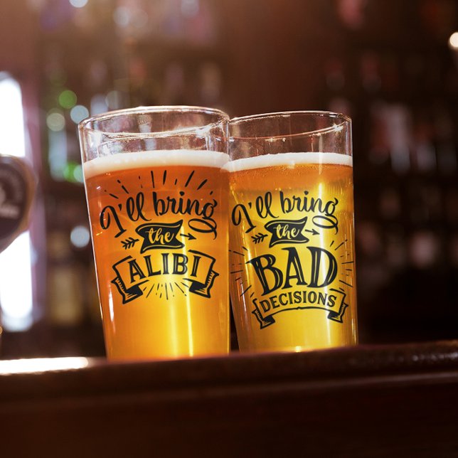 Verre Drôle Mal apportera les mauvaises décisions (Créateur téléchargé)