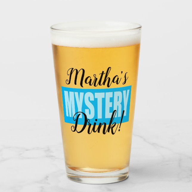 Verre Drôle Mystère Personnalisé Boire (Devant (rempli))