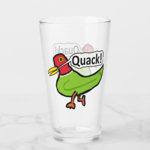 Verre Drôle Quacking de canard