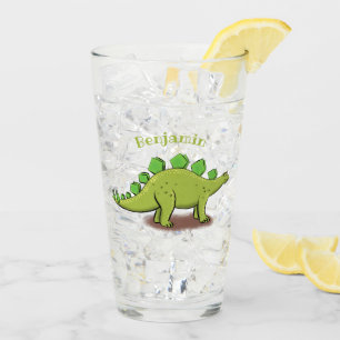 Verre Drôle stegosaurus dinosaure dessin animé