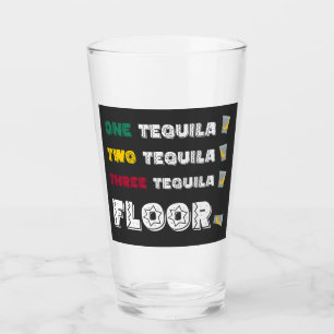 Verre Drôle Une Tequila Deux Tequila Trois Tequila Étage