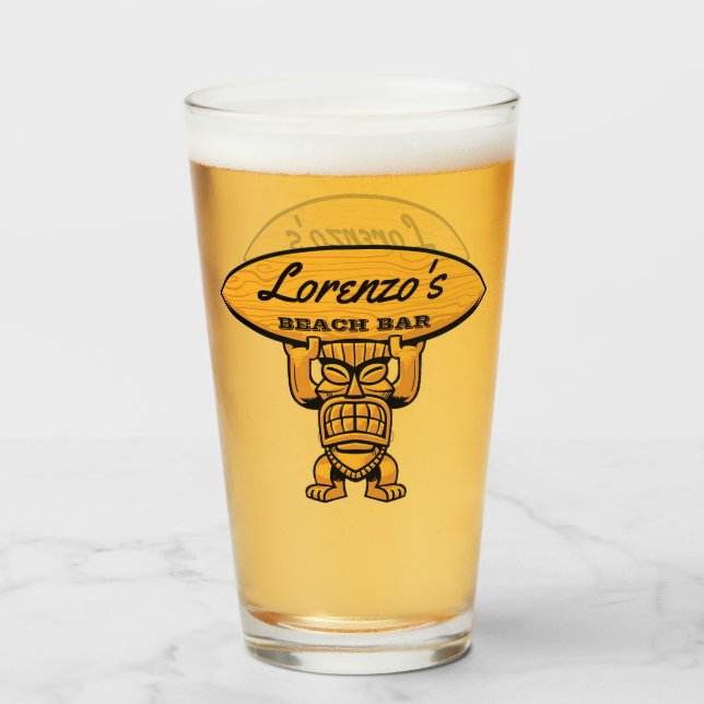 Verre du bar de plage de Lorenzo (Devant (rempli))