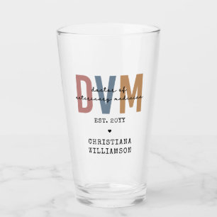 Verre DVM personnalisé Docteur en médecine vétérinaire C