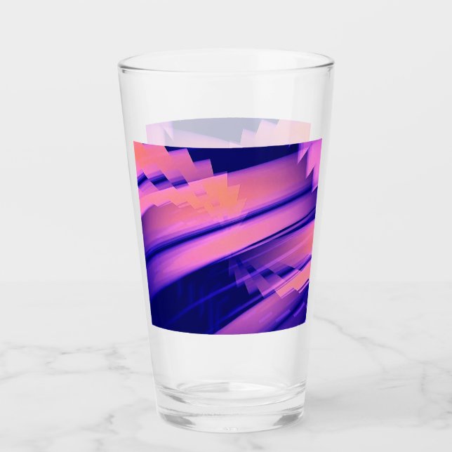 VERRE EAU DE CHUTE ABSTRAITE (Devant)