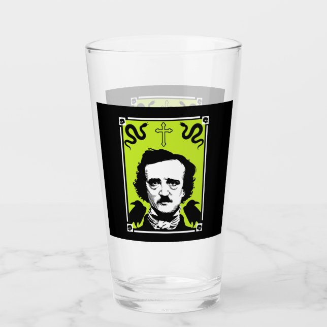 Verre Edgar Allan Poe Anniversaire 19 janvier (Devant)