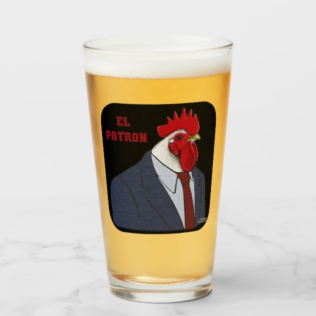 Verre El Gallo Patron (Devant (rempli))