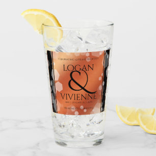 Verre Élégant 8ème 32ème anniversaire de Mariage de bron