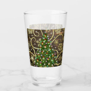 Verre Elegant Christmas Tree Barn Wood Gold Design