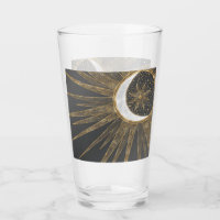 Elegant Gold Doodles Sun Moon Mandala Design