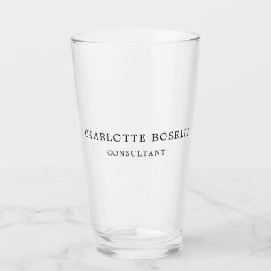 Verre Élégant minimaliste professionnel classique