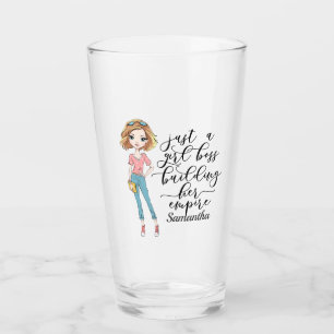 Verre Élégante et mignonne dame   Boss fille