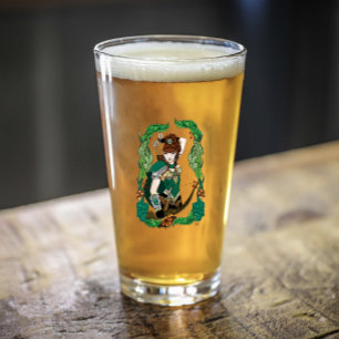 Verre Elfe des bois à l'arc et aux flèches