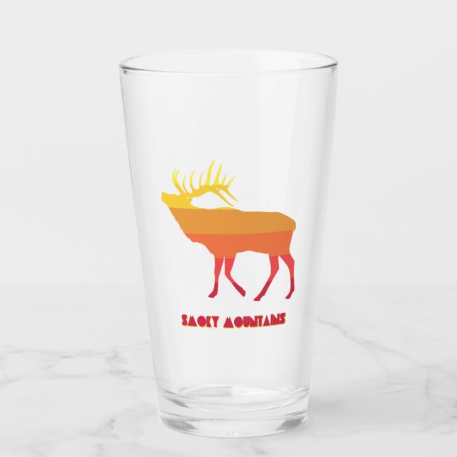 Verre Elk des montagnes fumées (Devant)