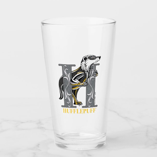 Verre Emblème croisé HUFFLEPUFF™ (Devant)