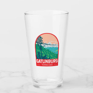 Verre Emblème d'art de voyage à Gatlinburg Tennessee