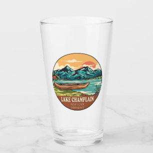 Verre Emblème de pêche nautique du lac Champlain