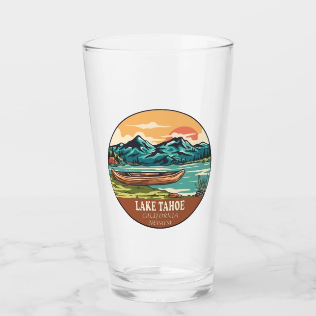 Verre Emblème de pêche nautique du lac Tahoe (Devant)