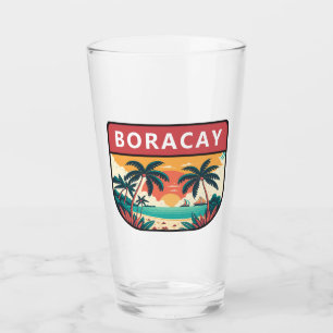 Verre Emblème rétro de Boracay Philippines