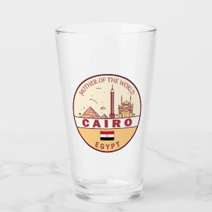 Verre Emblème Skyline de la ville du Caire