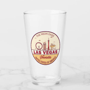 Verre Emblème Skyline de Las Vegas Nevada City
