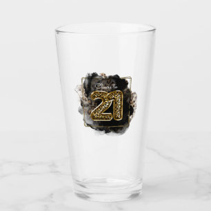 Verre Empreinte de léopard Cheers to 21st Birthday Hip B