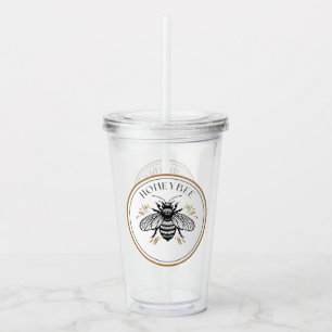 Verre En Acrylique Abeille à miel