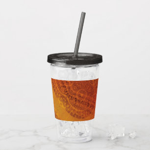 Verre En Acrylique Acceptation   Médaillons de saumons rouges orange 