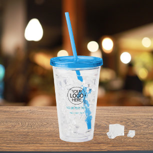 Verre En Acrylique Ajouter Votre Logo Typographie Simple