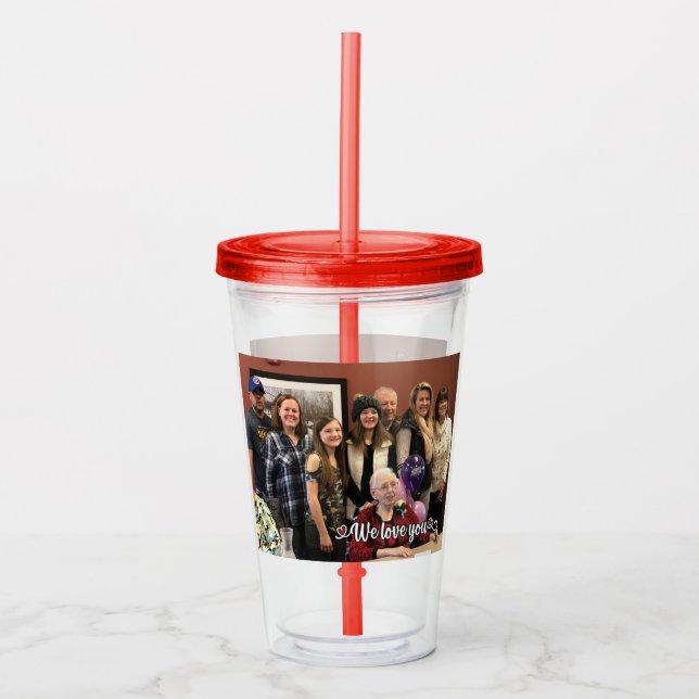 Verre En Acrylique Ajouter votre propre tondeuse photo (Devant)