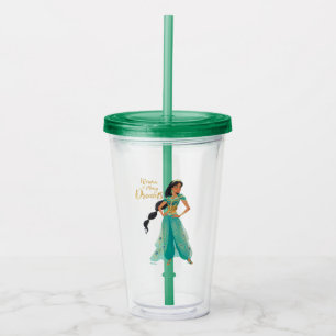 Verre En Acrylique Aladin Jasmine "Femme de nombreux rêves"