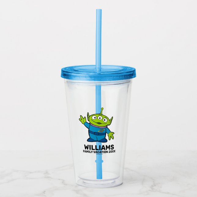 Verre En Acrylique Alien de Toy Story| Vacances familiales (Devant)