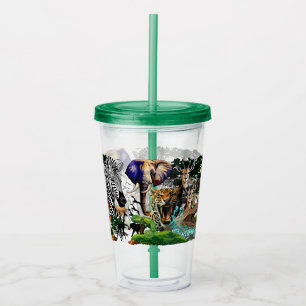 Verre En Acrylique Animaux sauvages de la Savane africaine