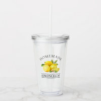 Aquarelle Citrons Limoncello fait maison